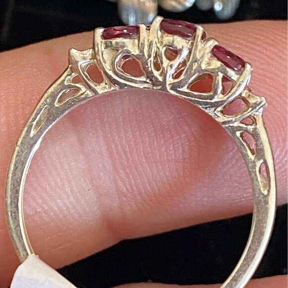 Ring Size 6.75 Sterling Silver 925 Women Semi-Precious Stone - Picture 4 of 10